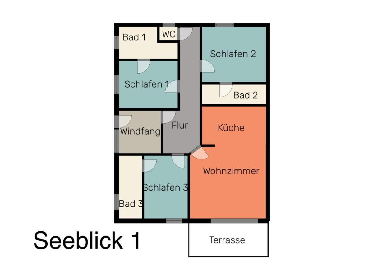 Seeblick 1 Norddeich  Exterior foto